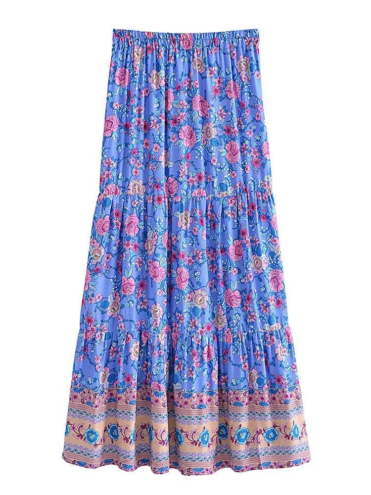 Epiphany Boho Maxi Skirt ( 3 Colors ) - Glova