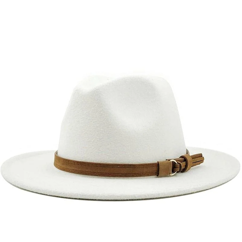 Eridian Fedora Hat With Leather Ribbon - Glova