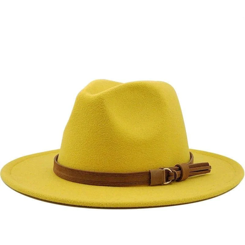 Eridian Fedora Hat With Leather Ribbon - Glova