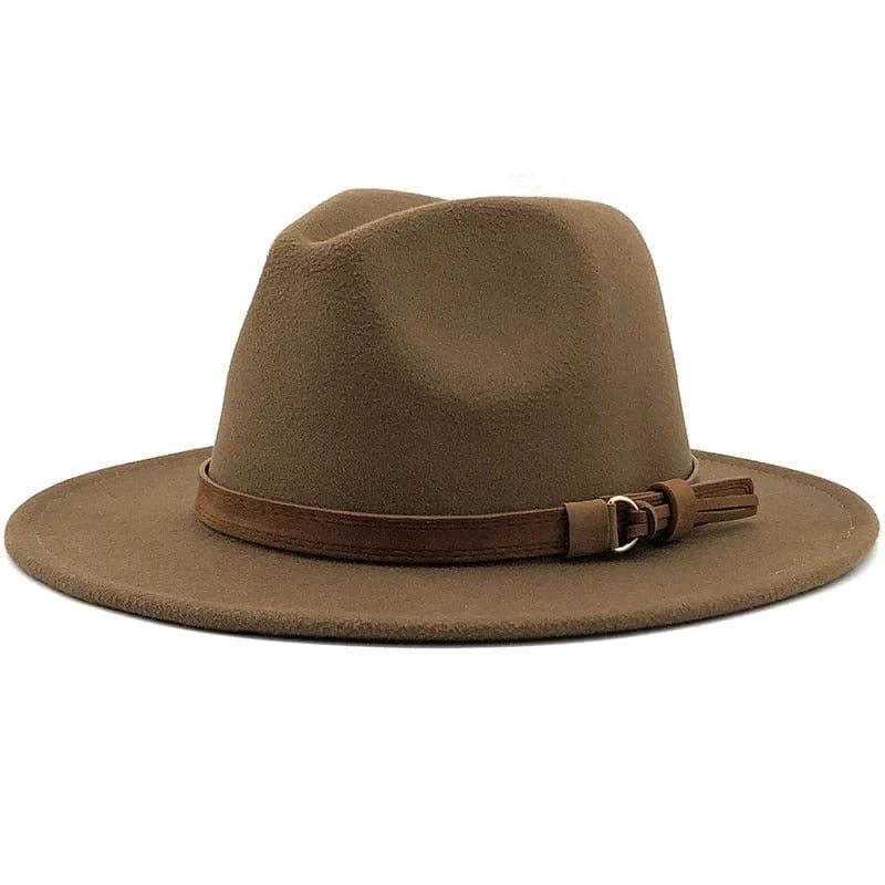 Eridian Fedora Hat With Leather Ribbon - Glova