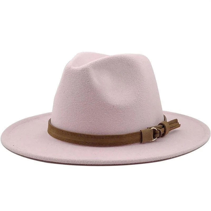 Eridian Fedora Hat With Leather Ribbon - Glova