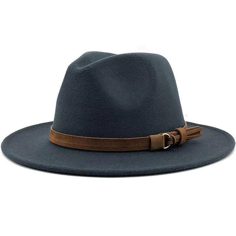 Eridian Fedora Hat With Leather Ribbon - Glova