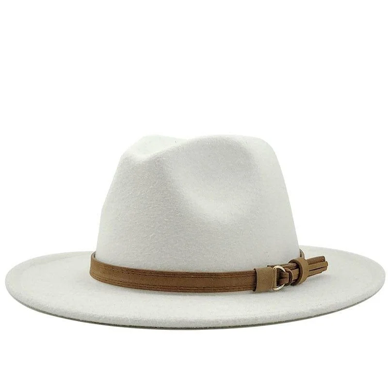 Eridian Fedora Hat With Leather Ribbon - Glova