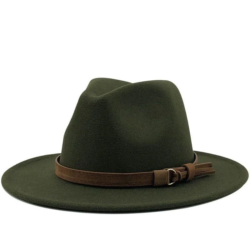 Eridian Fedora Hat With Leather Ribbon - Glova