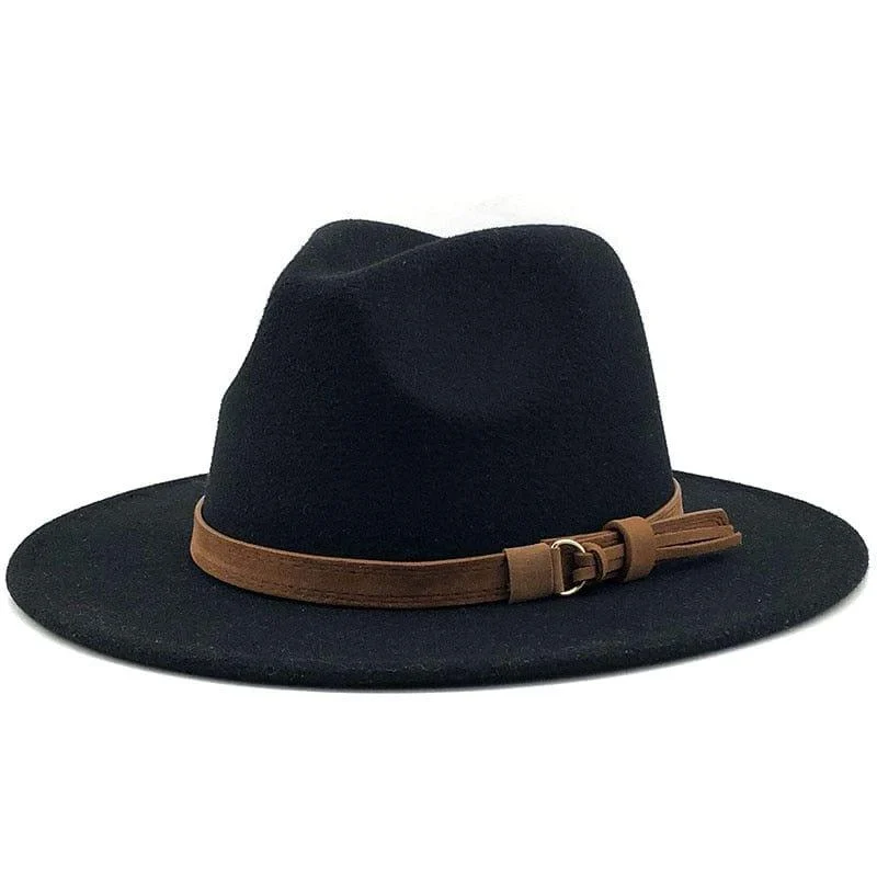 Eridian Fedora Hat With Leather Ribbon - Glova