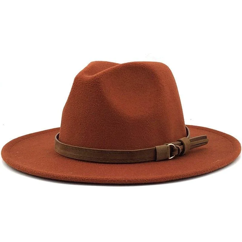 Eridian Fedora Hat With Leather Ribbon - Glova