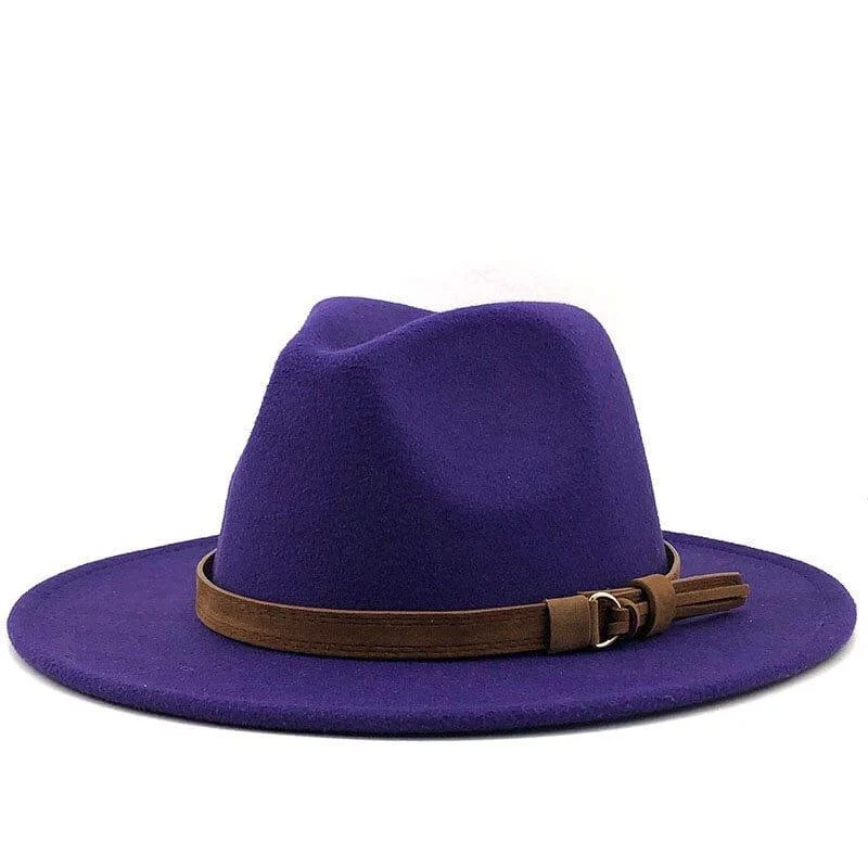 Eridian Fedora Hat With Leather Ribbon - Glova