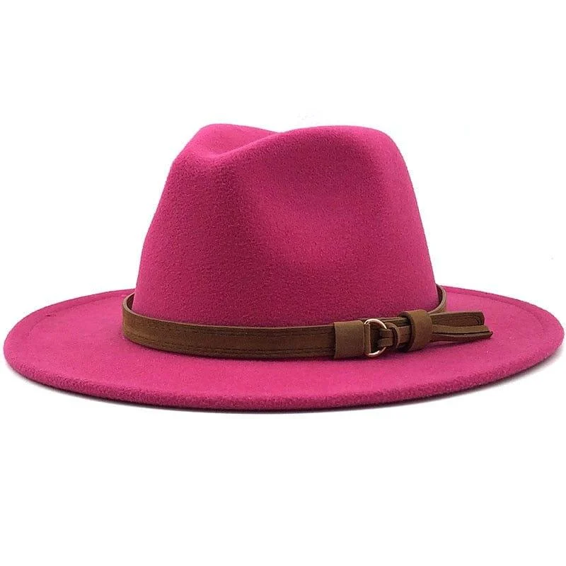 Eridian Fedora Hat With Leather Ribbon - Glova