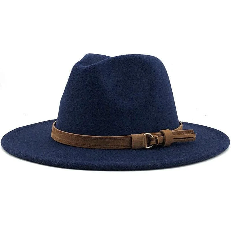 Eridian Fedora Hat With Leather Ribbon - Glova