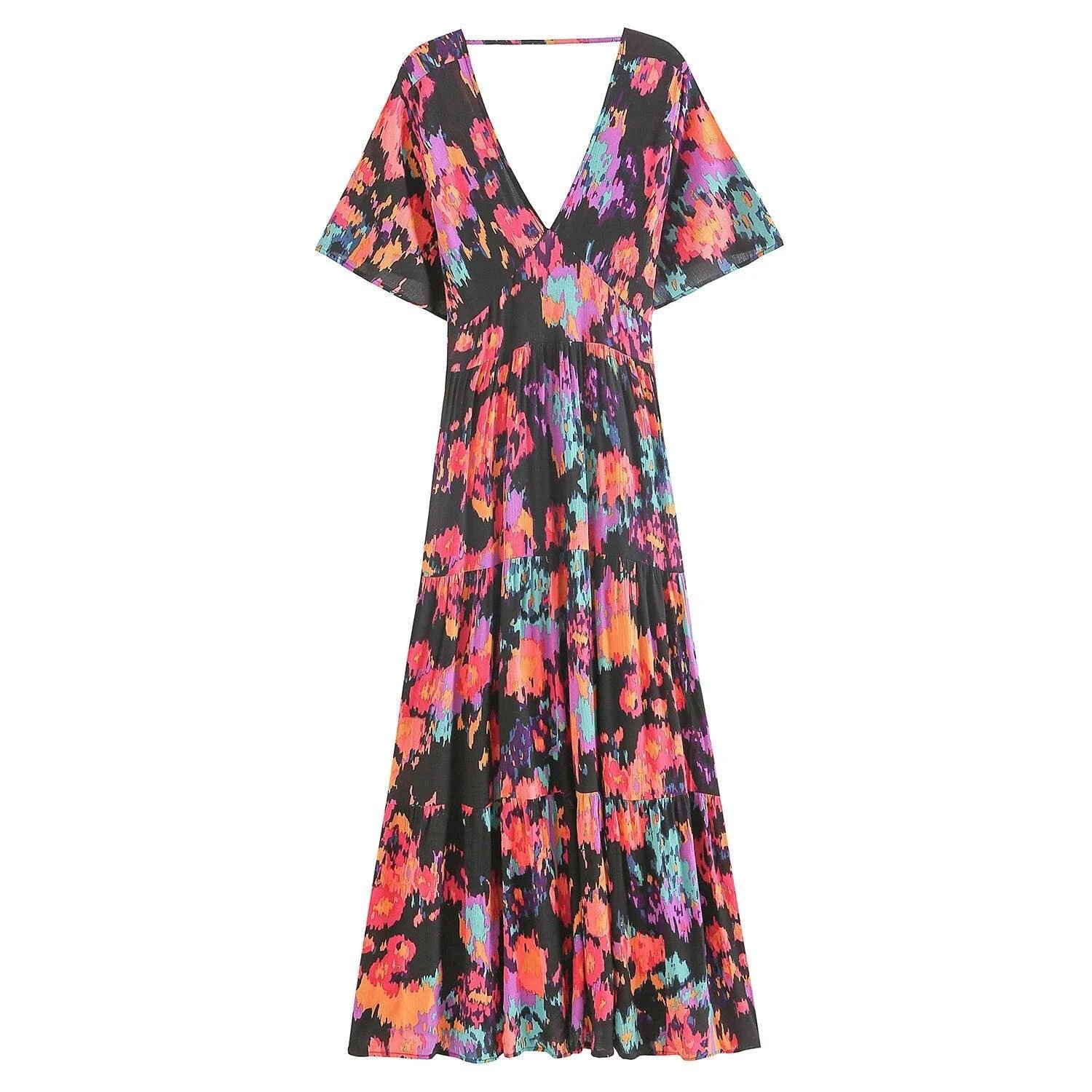 Espa Bold Floral Bohemian Maxi Dress - Glova