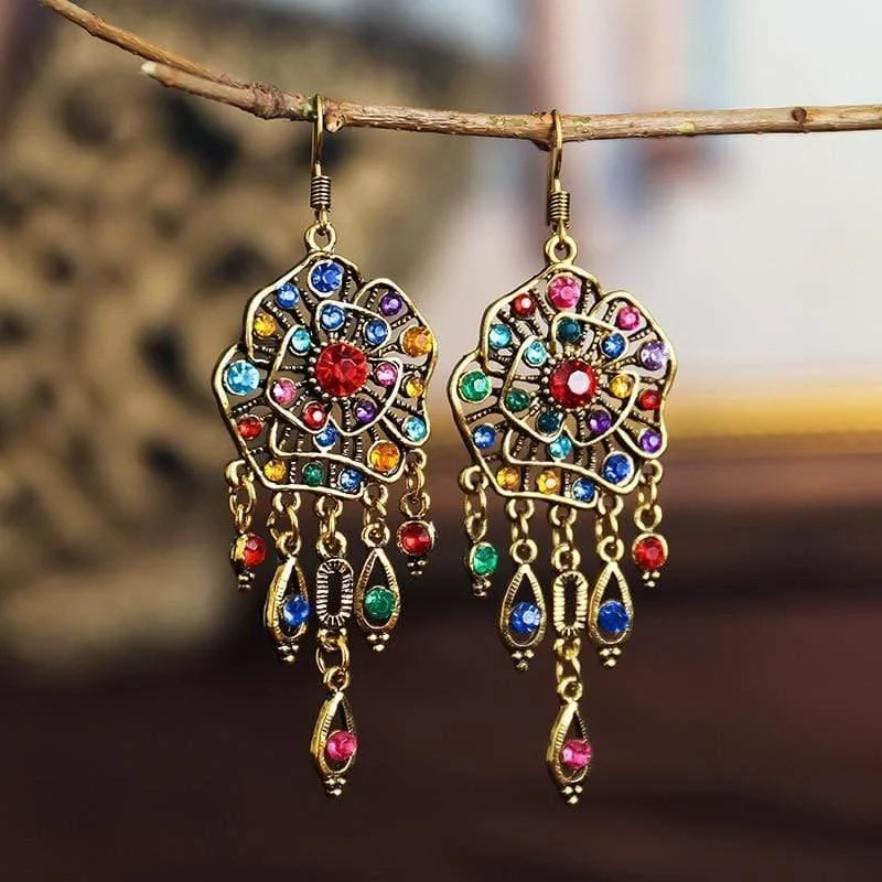 Ethnic Boho Dangle Earrings - Glova