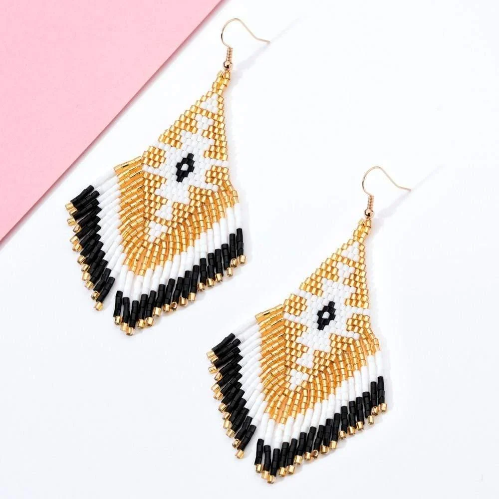 Ethnic Boho Drop Earrings - Glova