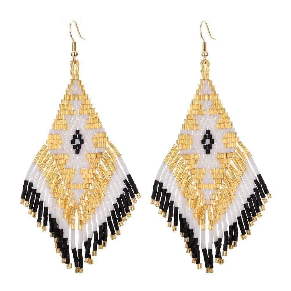 Ethnic Boho Drop Earrings - Glova