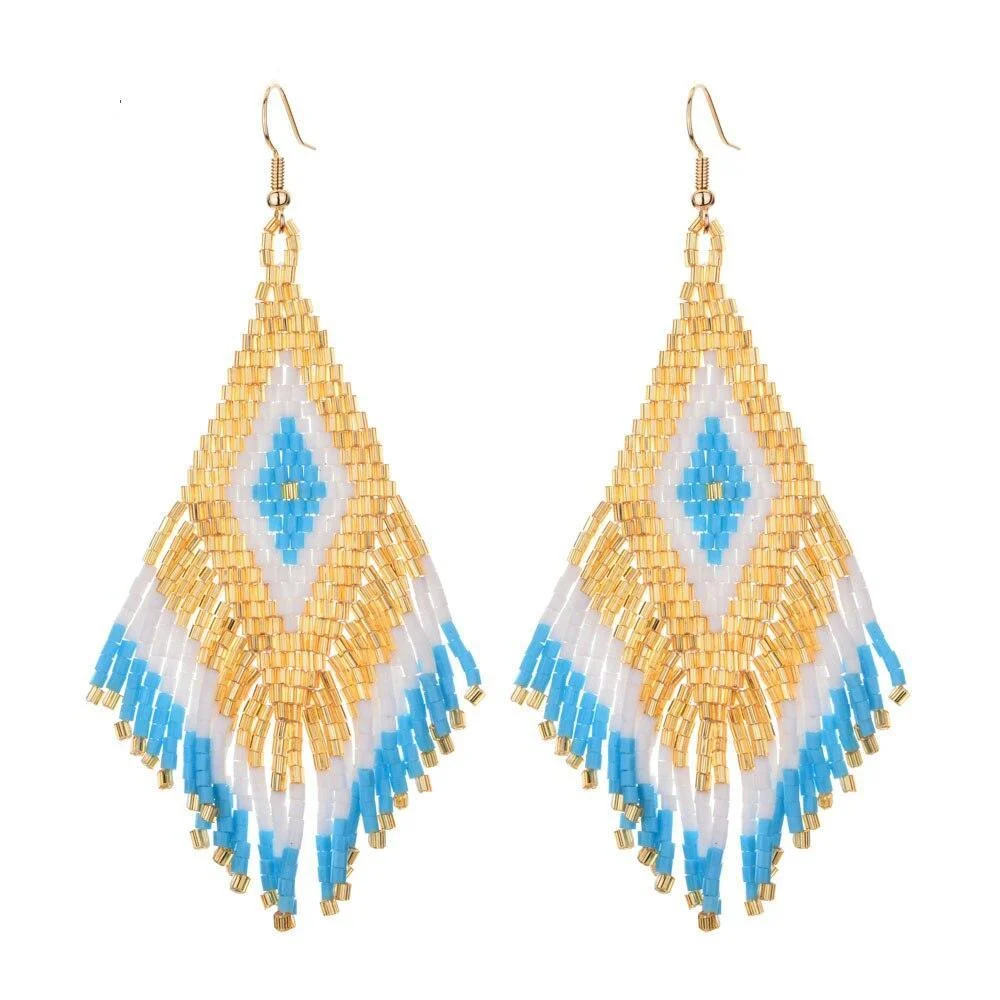 Ethnic Boho Drop Earrings - Glova