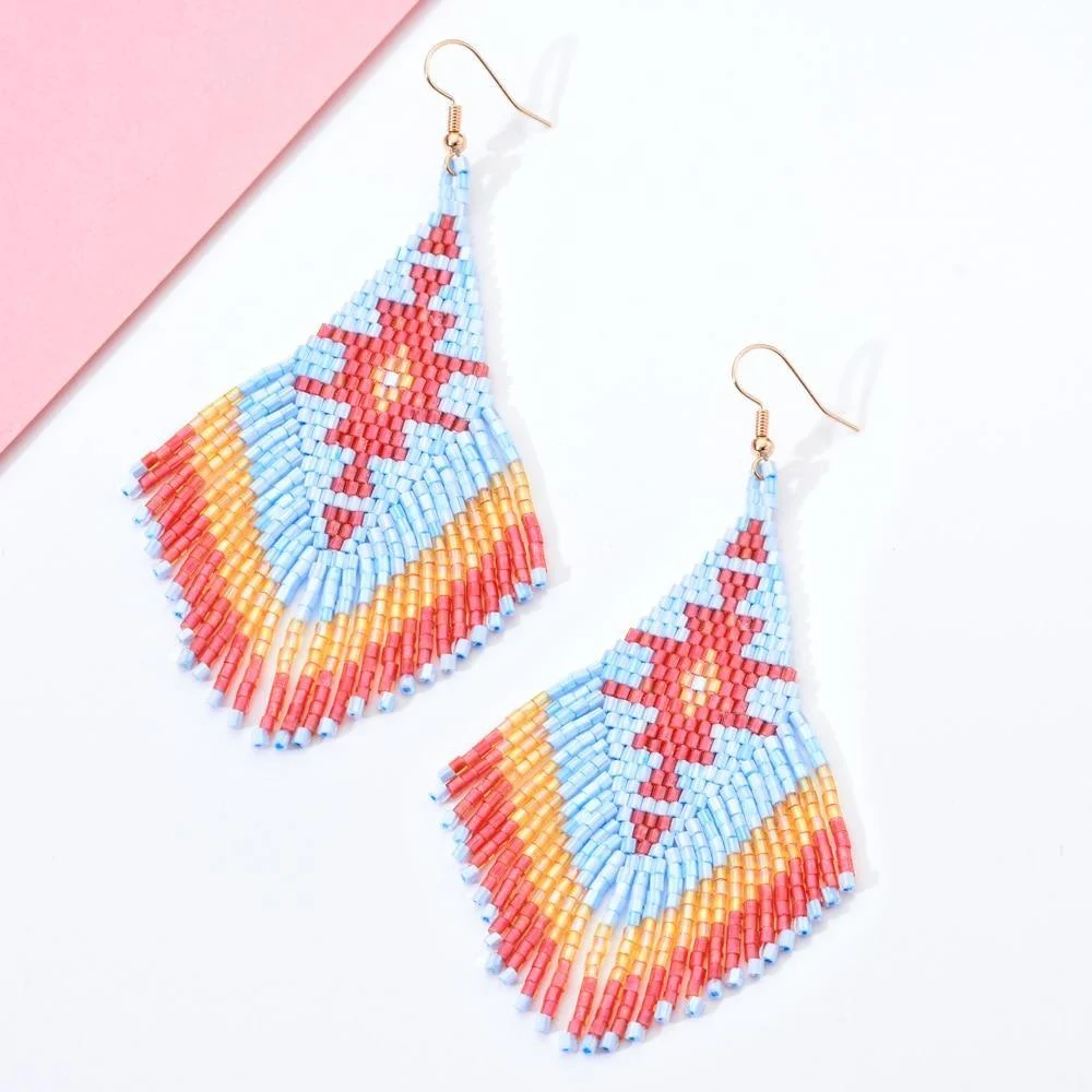 Ethnic Boho Drop Earrings - Glova