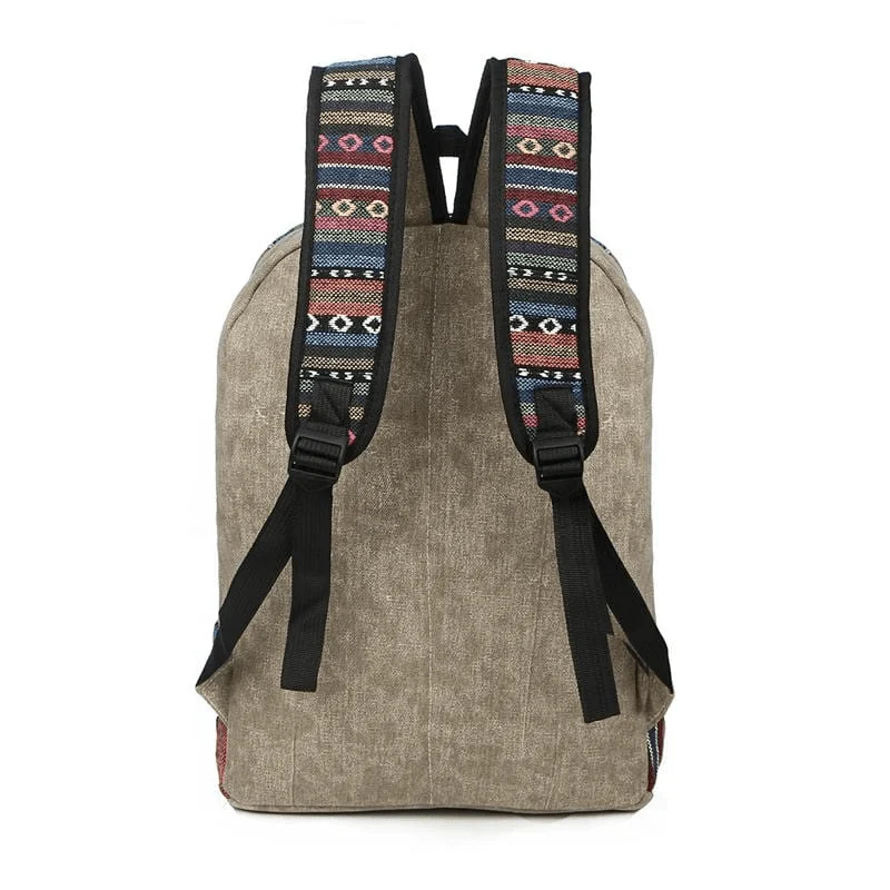 Ethnic Canvas Backpack - Glova