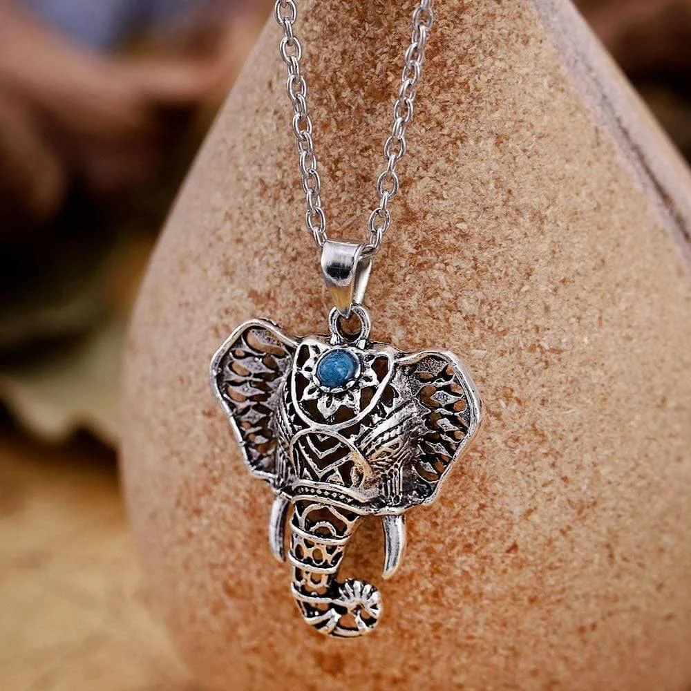 Ethnic Design Elephant Necklace - Glova