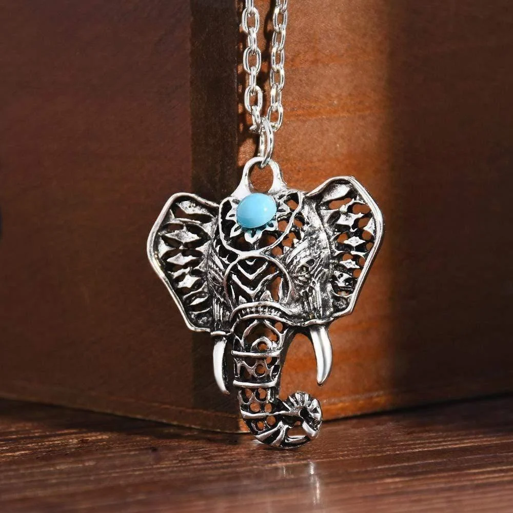 Ethnic Design Elephant Necklace - Glova