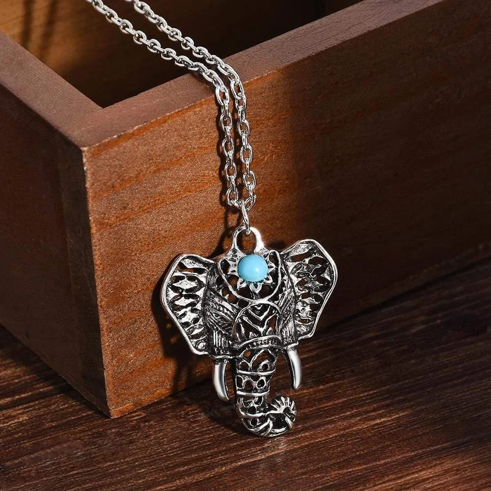 Ethnic Design Elephant Necklace - Glova