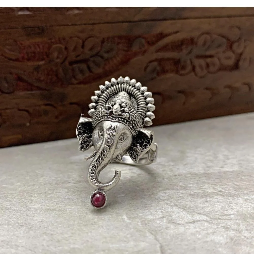 Ethnic Elephant Vintage Ring - Glova