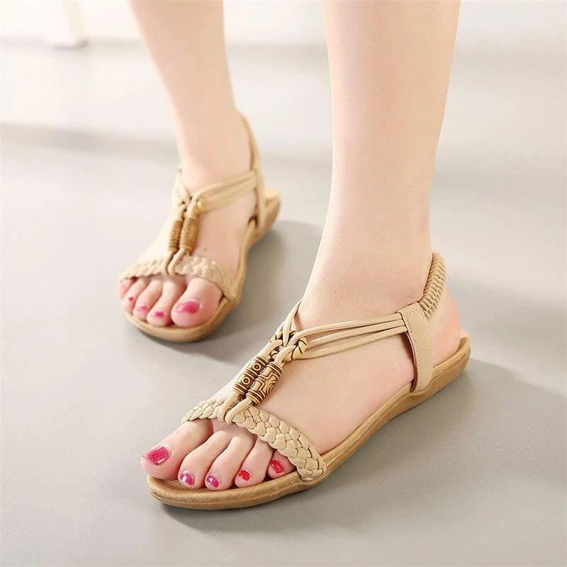 Ethnic Retro Flat Sandals - Glova