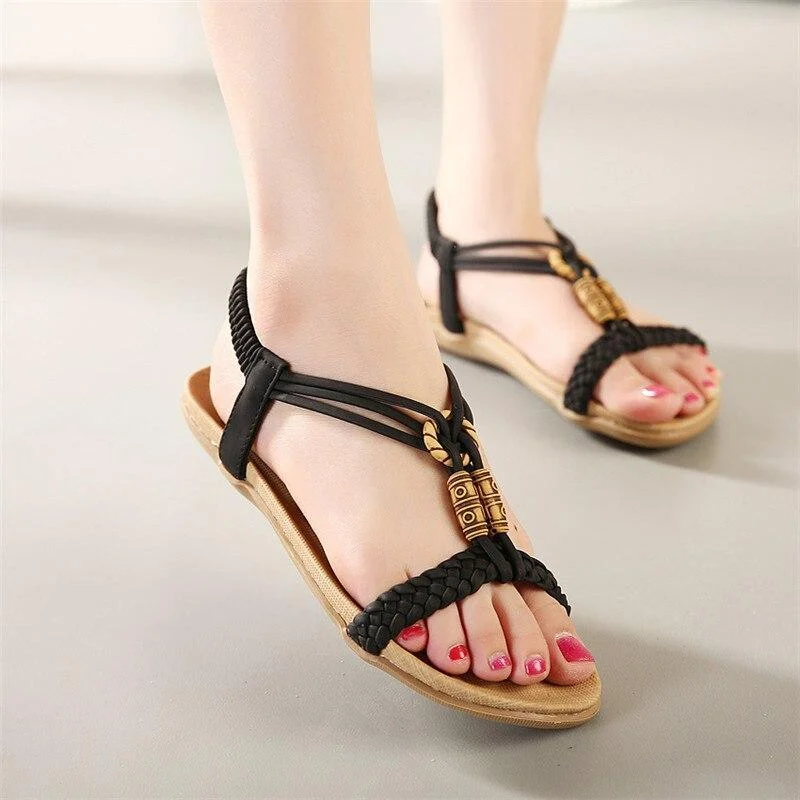 Ethnic Retro Flat Sandals - Glova