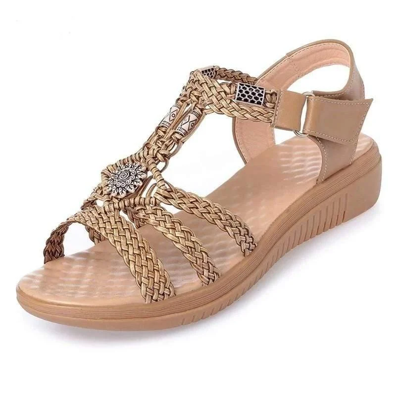 Ethnic Style Wedges Sandals - Glova