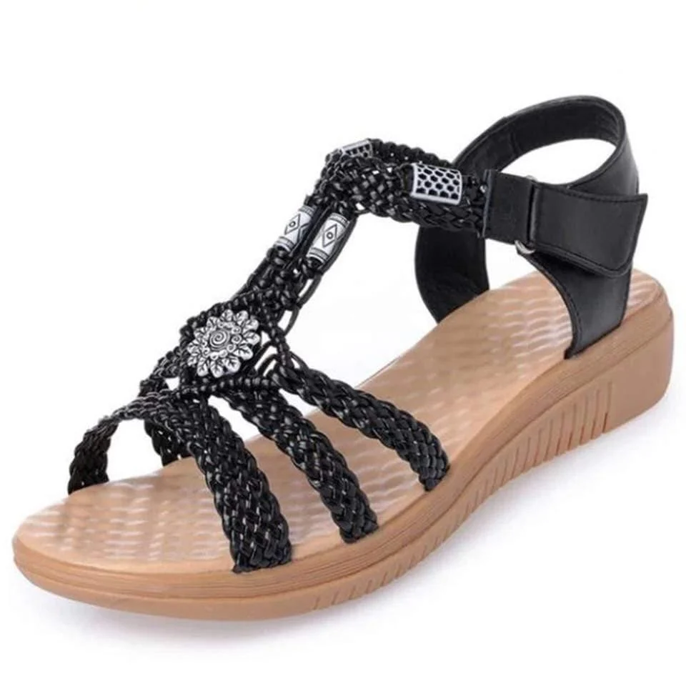 Ethnic Style Wedges Sandals - Glova