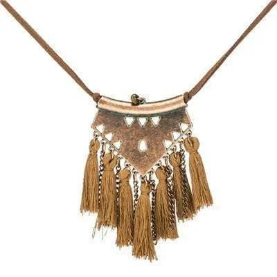 Ethnic Tassel Necklace - Glova