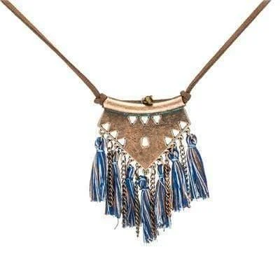 Ethnic Tassel Necklace - Glova