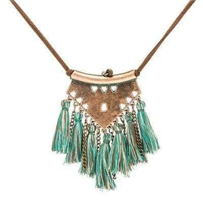 Ethnic Tassel Necklace - Glova