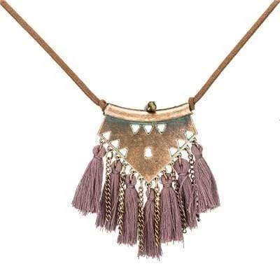 Ethnic Tassel Necklace - Glova