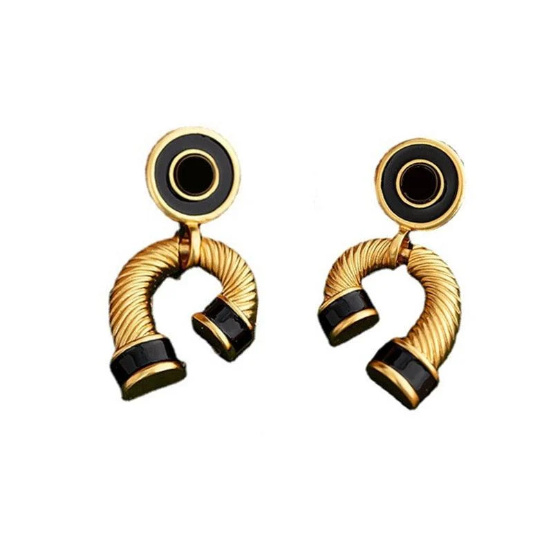 Europa Vintage Geometry Statement Earrings - Glova