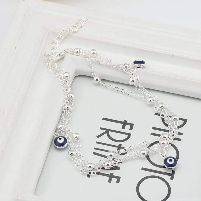 Evil Eye Beads Ankle Bracelet - Glova