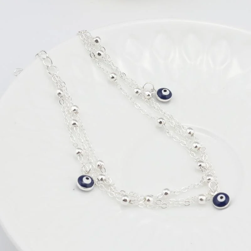 Evil Eye Beads Ankle Bracelet - Glova