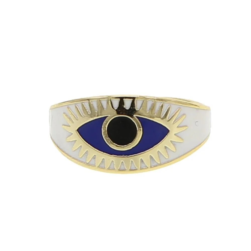 Evil Eye Gold Ring - Glova