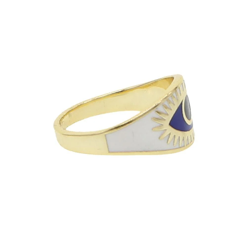 Evil Eye Gold Ring - Glova