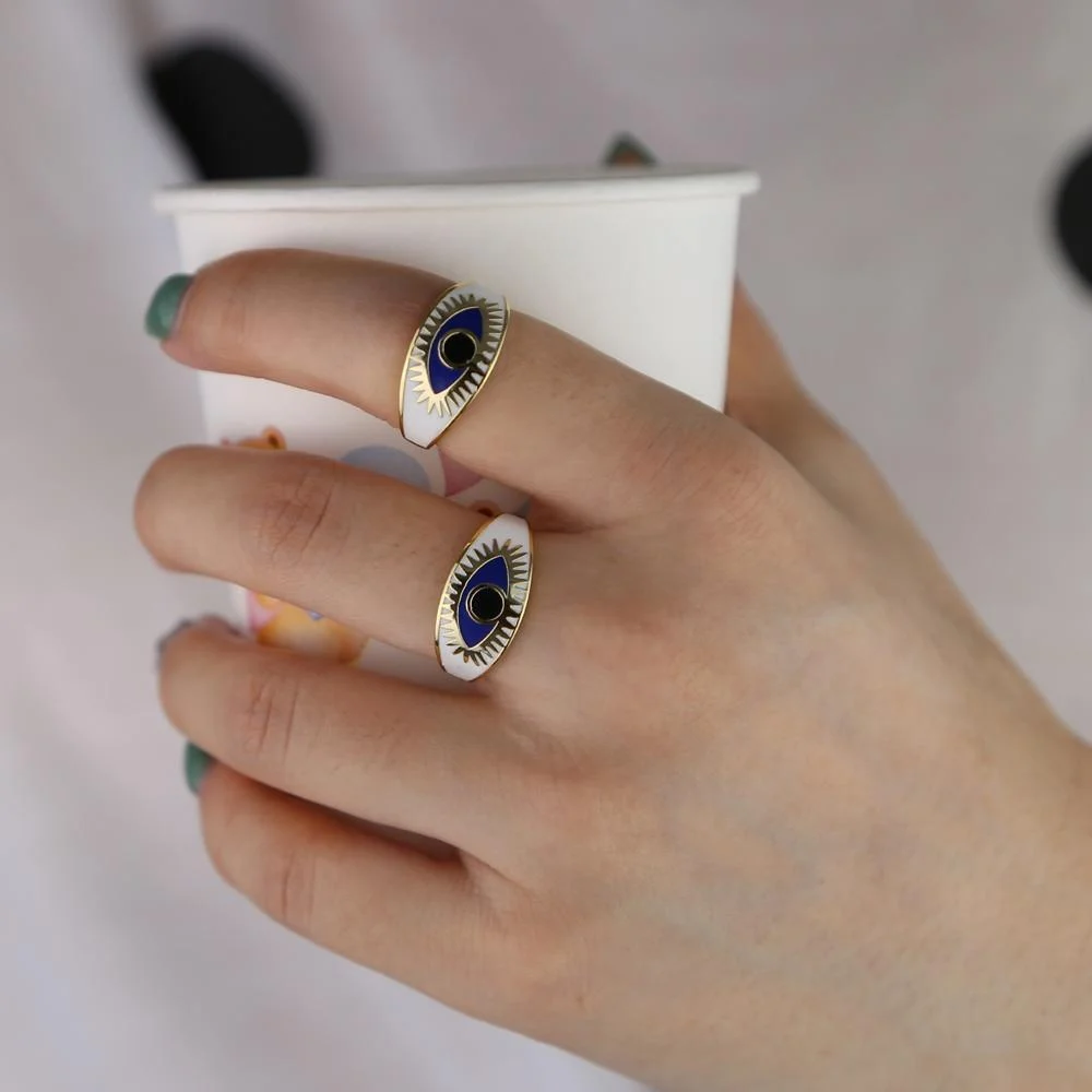 Evil Eye Gold Ring - Glova