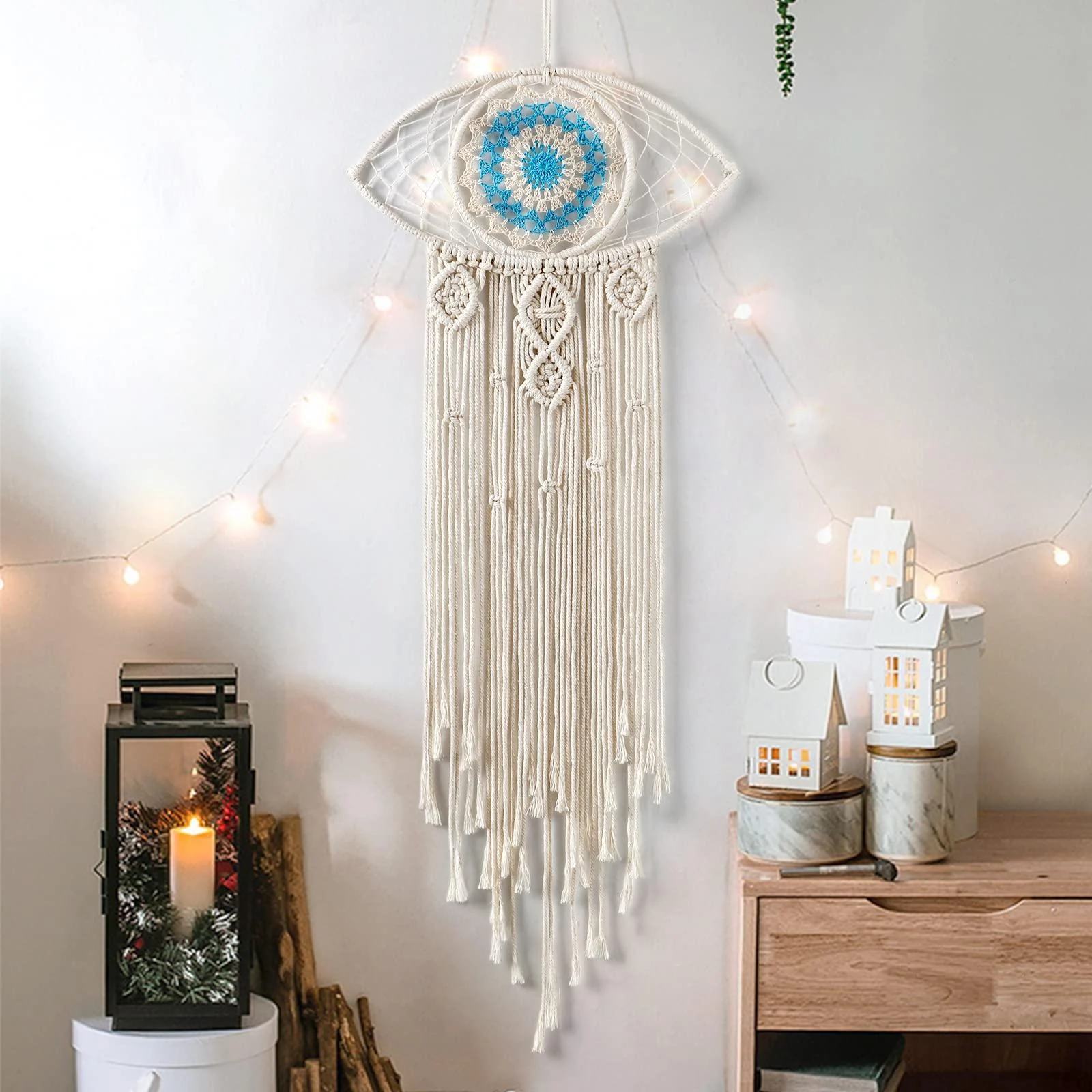 Evil Eye Macrame Wall Hanging - Glova