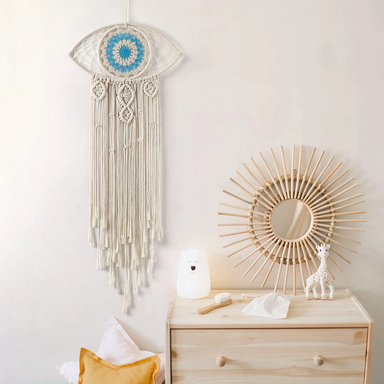 Evil Eye Macrame Wall Hanging - Glova