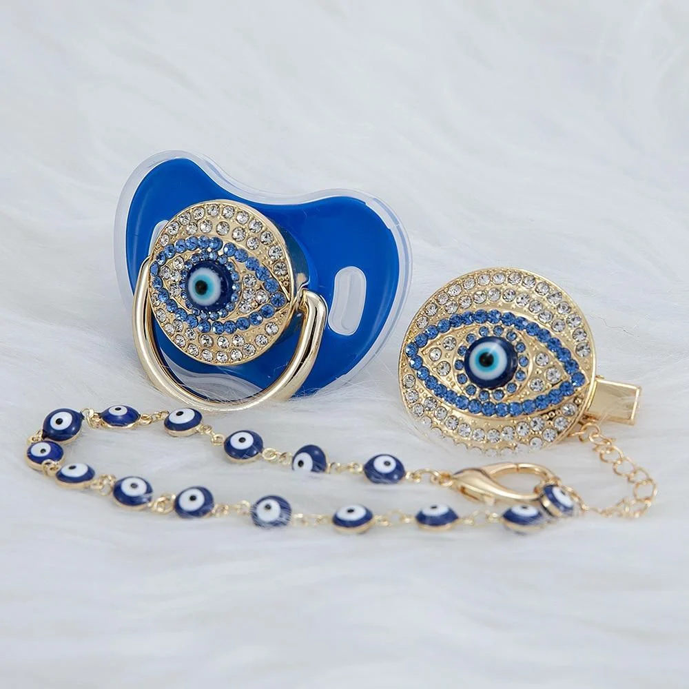 Evil Eye Pacifier and Clip Set - Glova