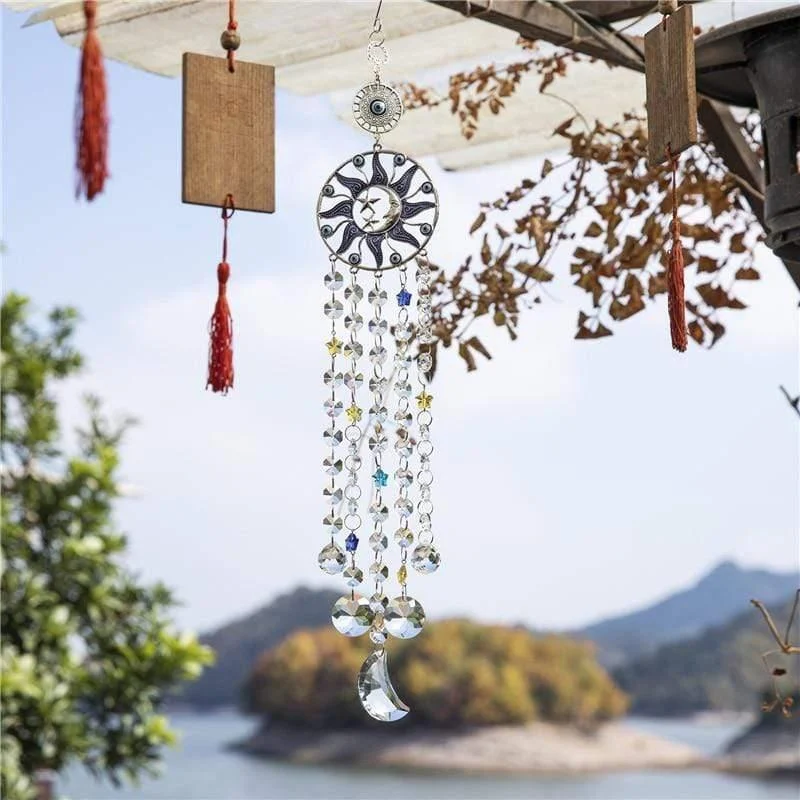 Evil Eye Sun and Moon Suncatcher - Glova