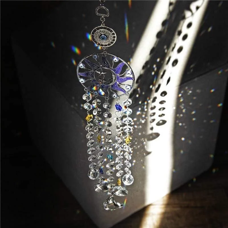 Evil Eye Sun and Moon Suncatcher - Glova