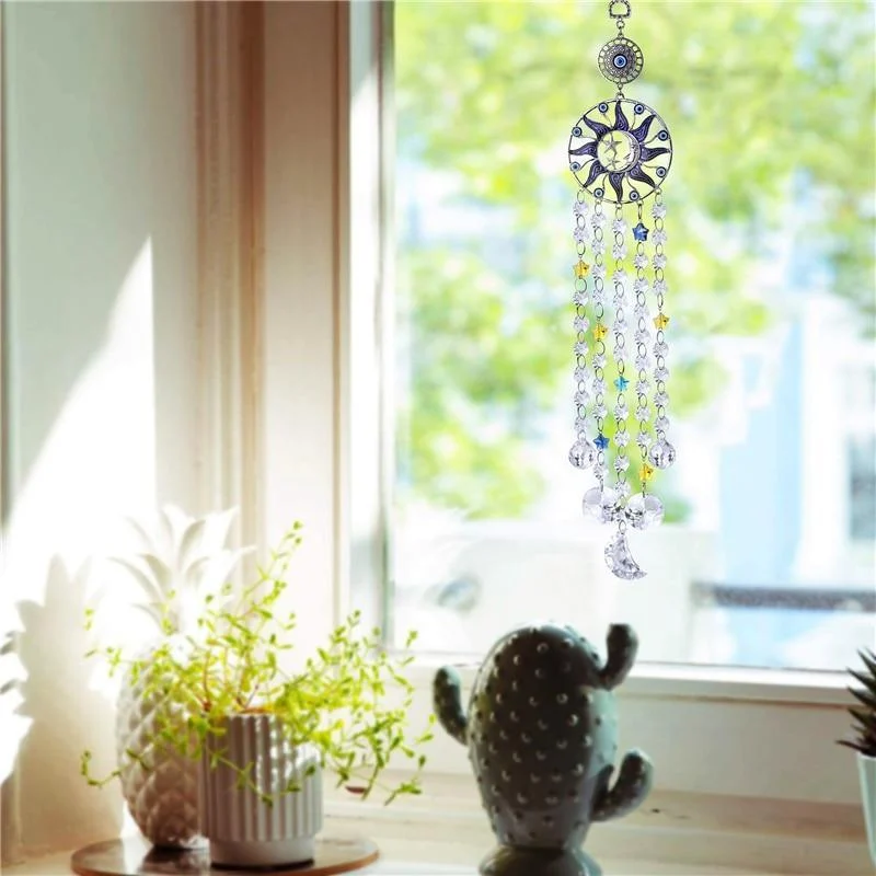 Evil Eye Sun and Moon Suncatcher - Glova