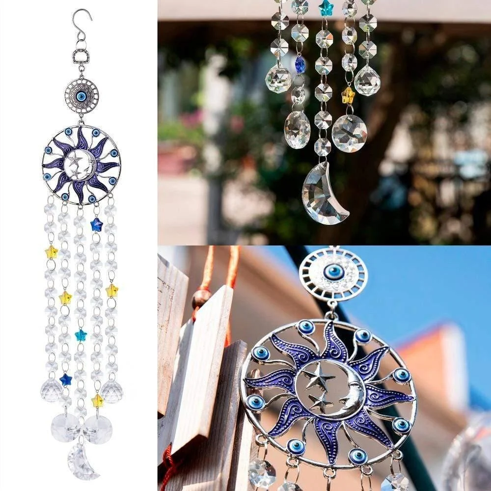 Evil Eye Sun and Moon Suncatcher - Glova