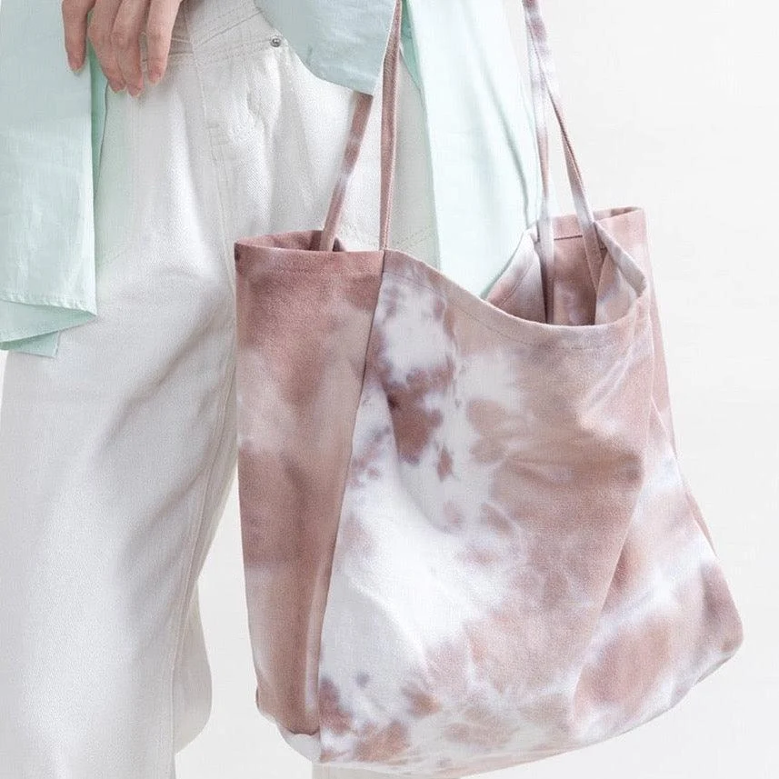 Ewa Tie Dye Canvas Shopper Totes - 3 Colors - Glova