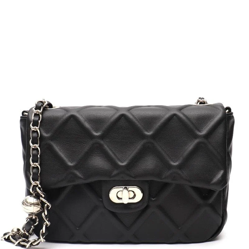 Ezira Quilted Effect Flap Bag - 5 Colors - Glova