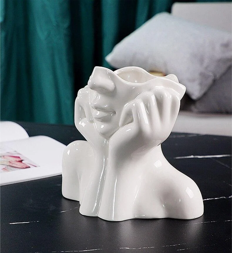 Face Pose Flower Vase - Glova