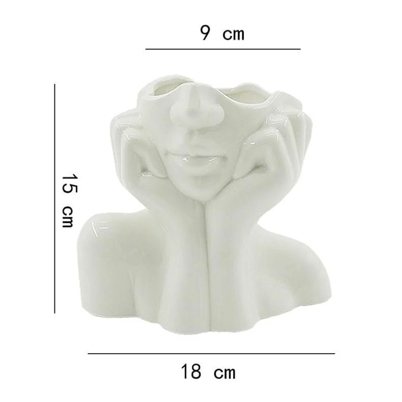 Face Pose Flower Vase - Glova