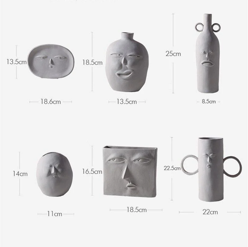 Faces Decor Pots - Glova